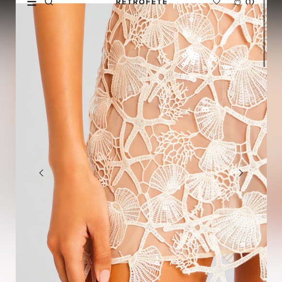 Retrofete Jaala dress in cream - Picture 9 of 11
